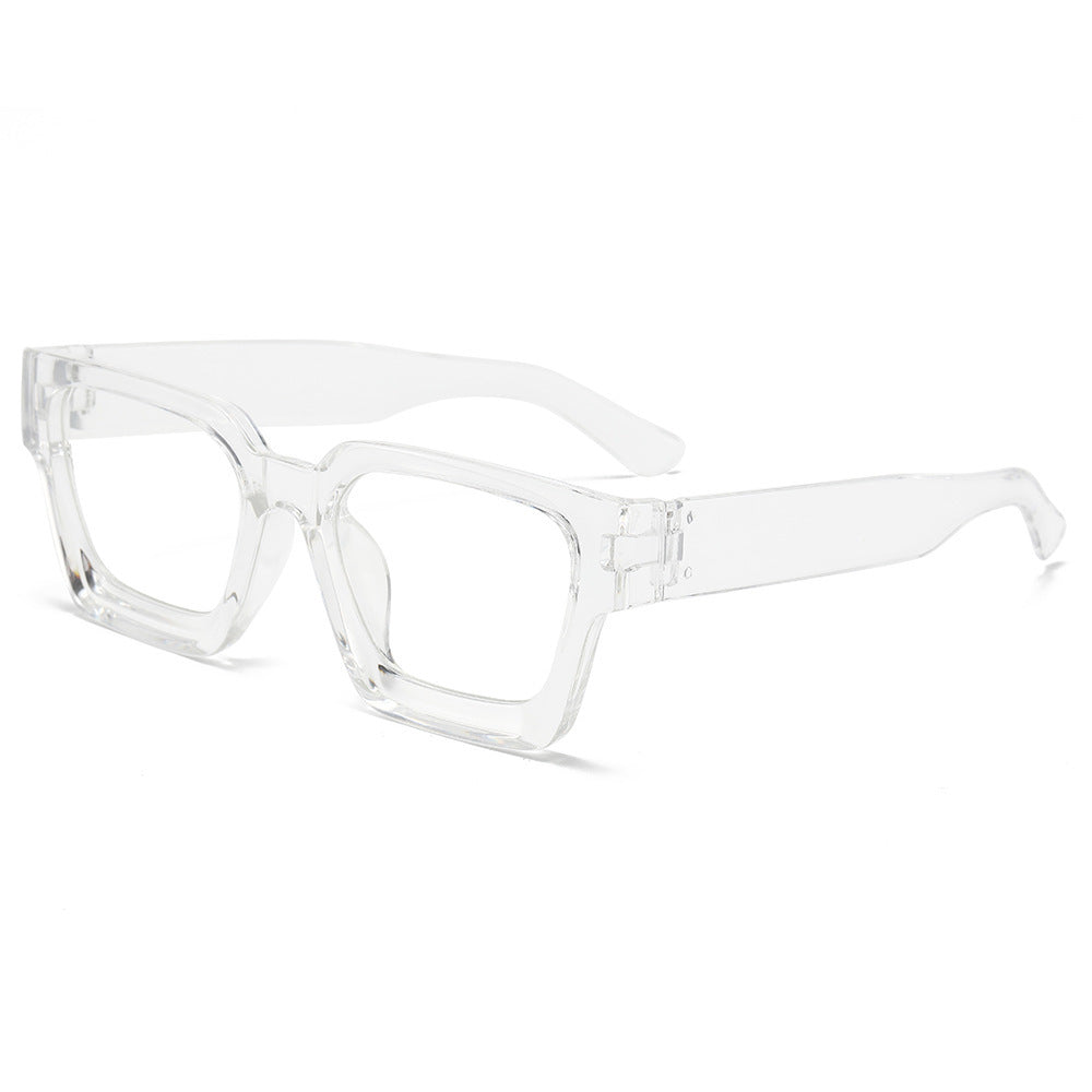 Classic Thick Square Frame Sunglasses Men's Driving UV Protection