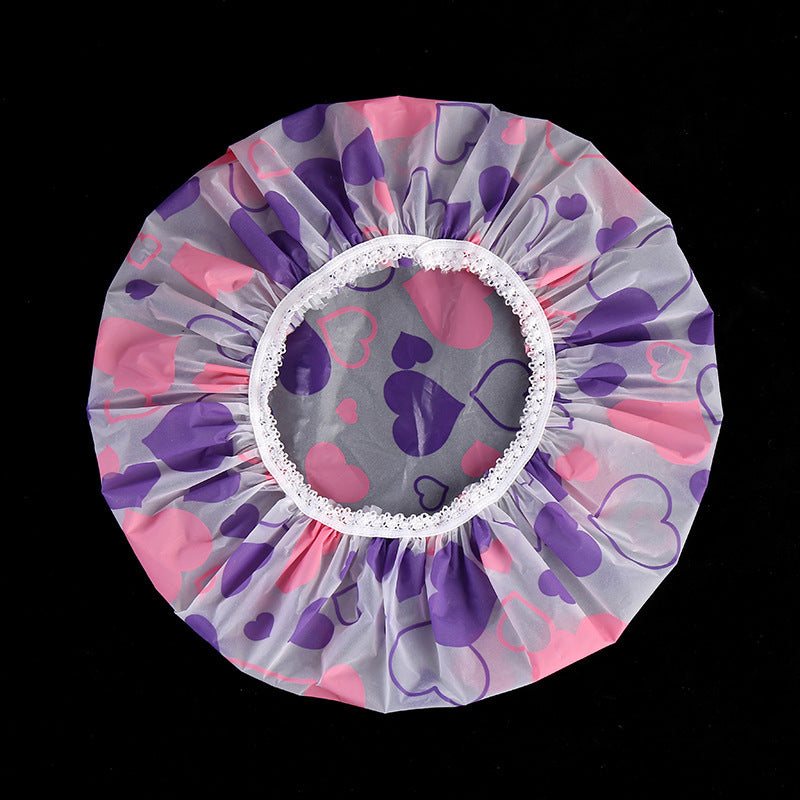 Thicken Waterproof Printed Lace Enlarged Shower