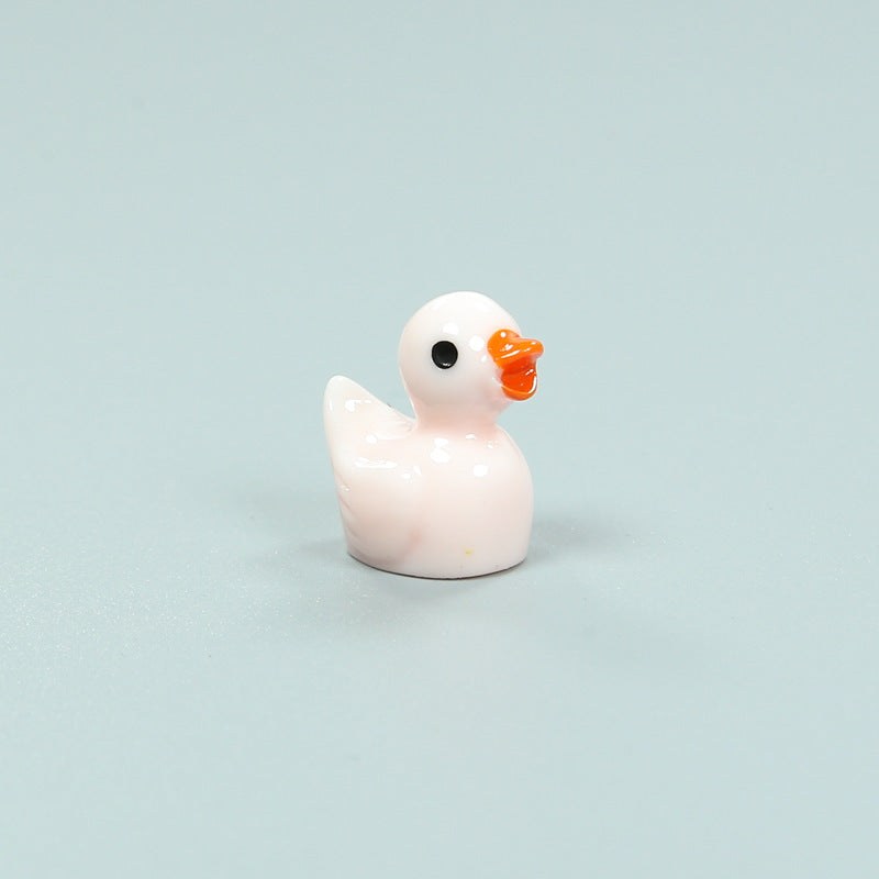Resin Shrink Mini Little Duck Pendant