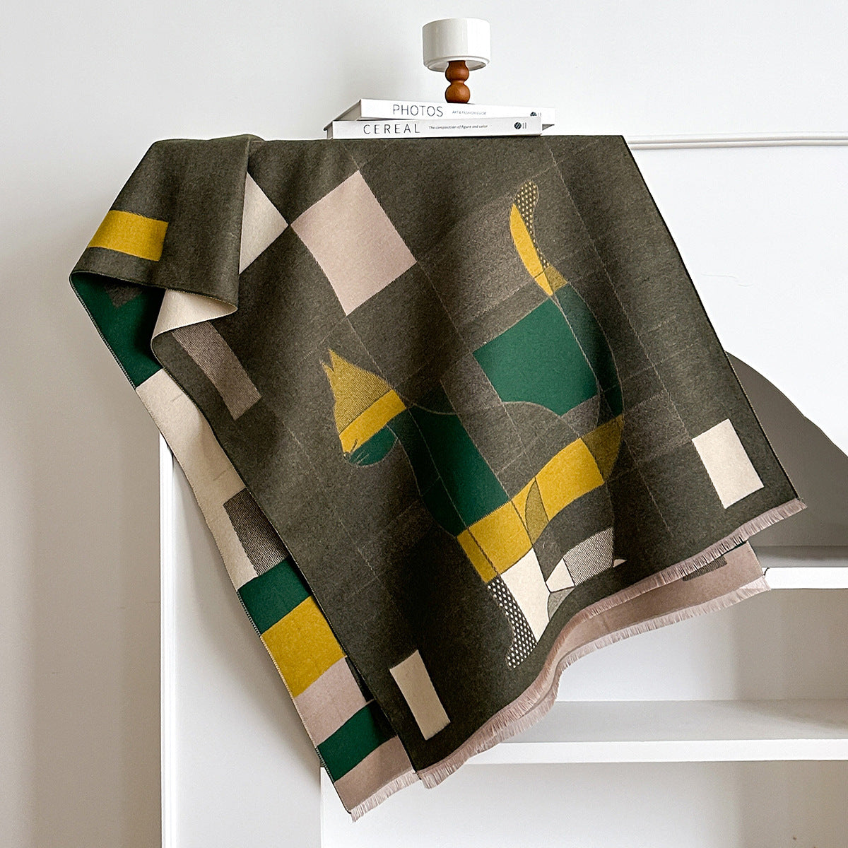 High-grade Elegant Shawl European And American Scarf Cashmere-like