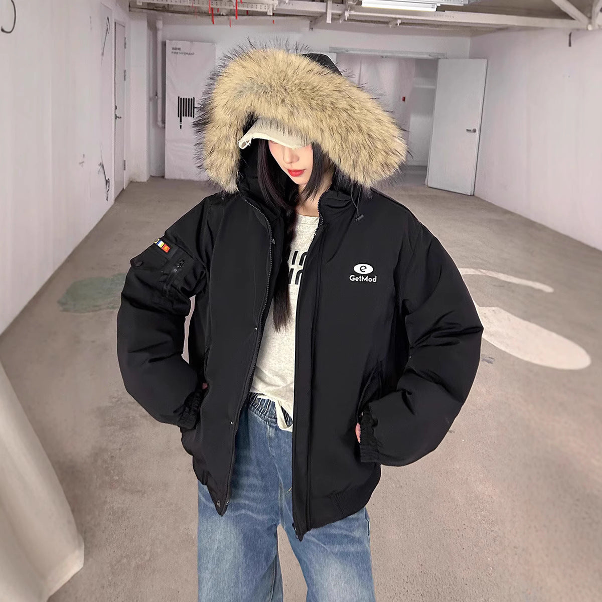 New Korean Style Loose Student Thickened Warm Cotton Coat Coat