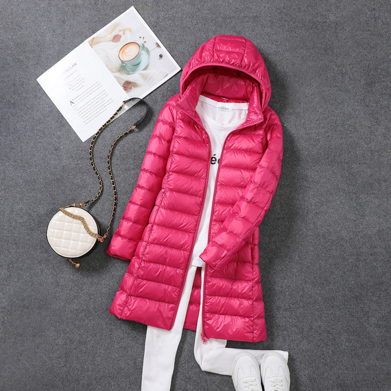 Women's Mid-length Fashion Lightweight Down Jacket