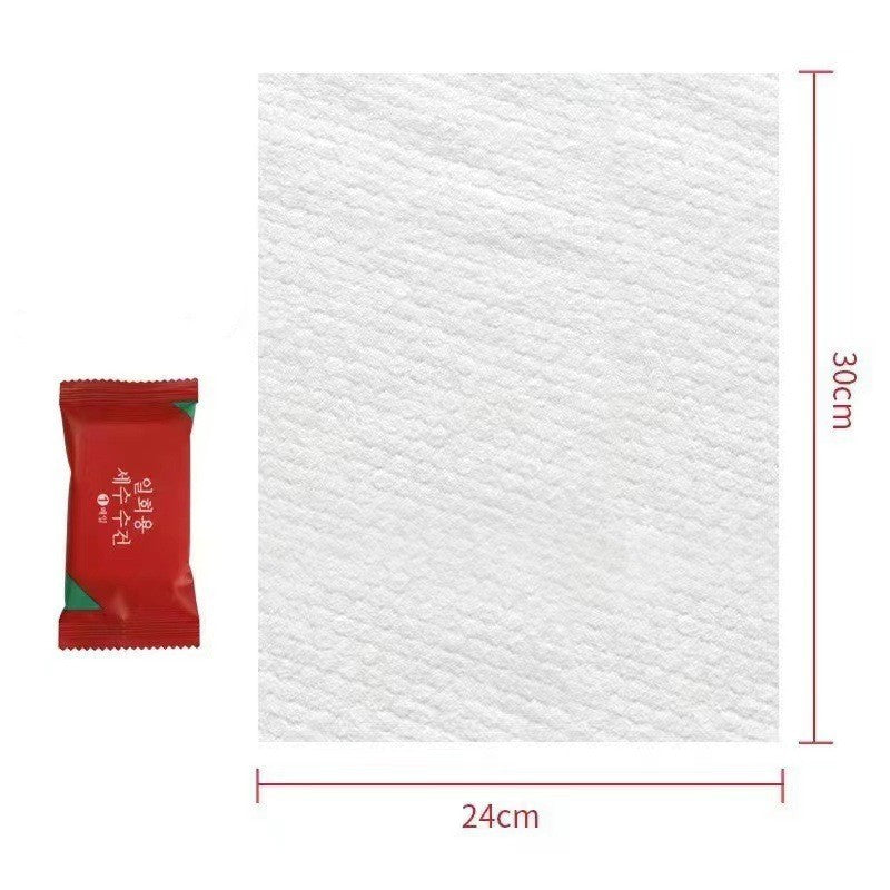 Portable Cotton Thickened Candy Small Square Towels Individually Wrapped Disposable