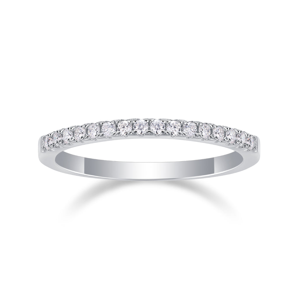 Embrace - A Wedding Ring Set With Top-quality Moissanite S925 Silver And Platinum-plated Diamond Can Be Inspected With A Diamond Pen
