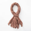 Women's Natural Wrinkle Pure Linen Scarf Shawl