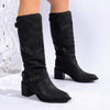 Stylish And Comfortable Buckle Chunky Heel Women's Boots