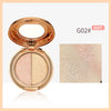 Light Reflecting Milky Way Two-color Eye Shadow Pumpkin Earth Color Matte Orange Bottom Gold Glitter Eye Shadow Plate