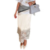 New High-end Satin Lace Side-slit Skirt