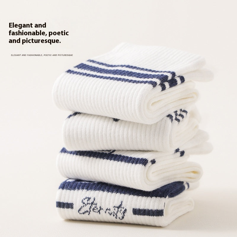 Pure Cotton Mid-calf Sports Mid-calf Length