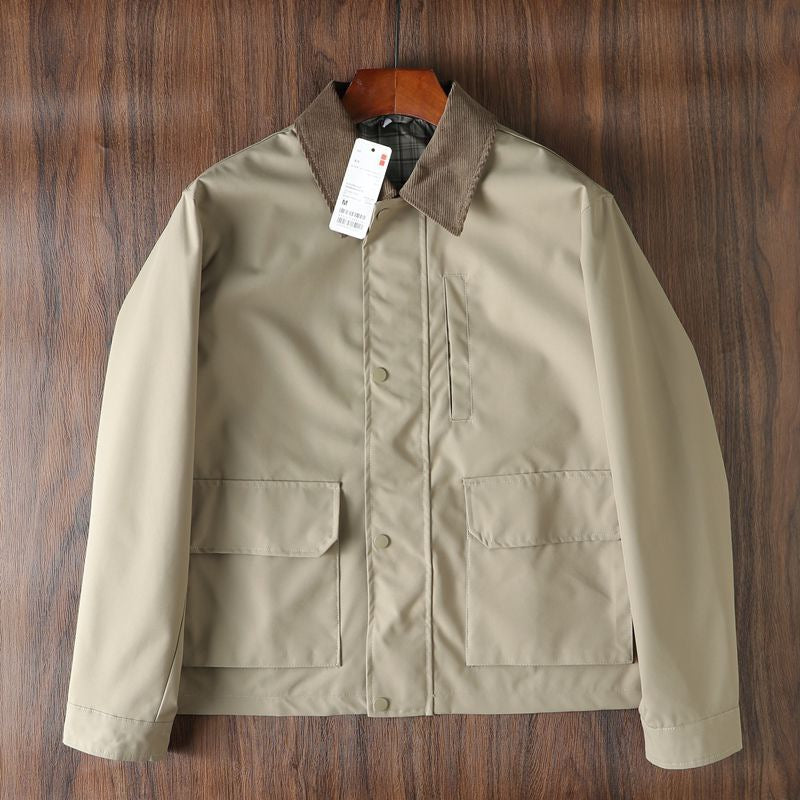 Men's Casual Short JacketBritish Style Short Chic Jacket