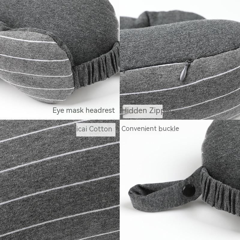 Eye Mask Two-in-one Pillow Jersey Foam Particles Neck Pillow