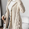 Women's Winter Long Hooded Cardigan Coat