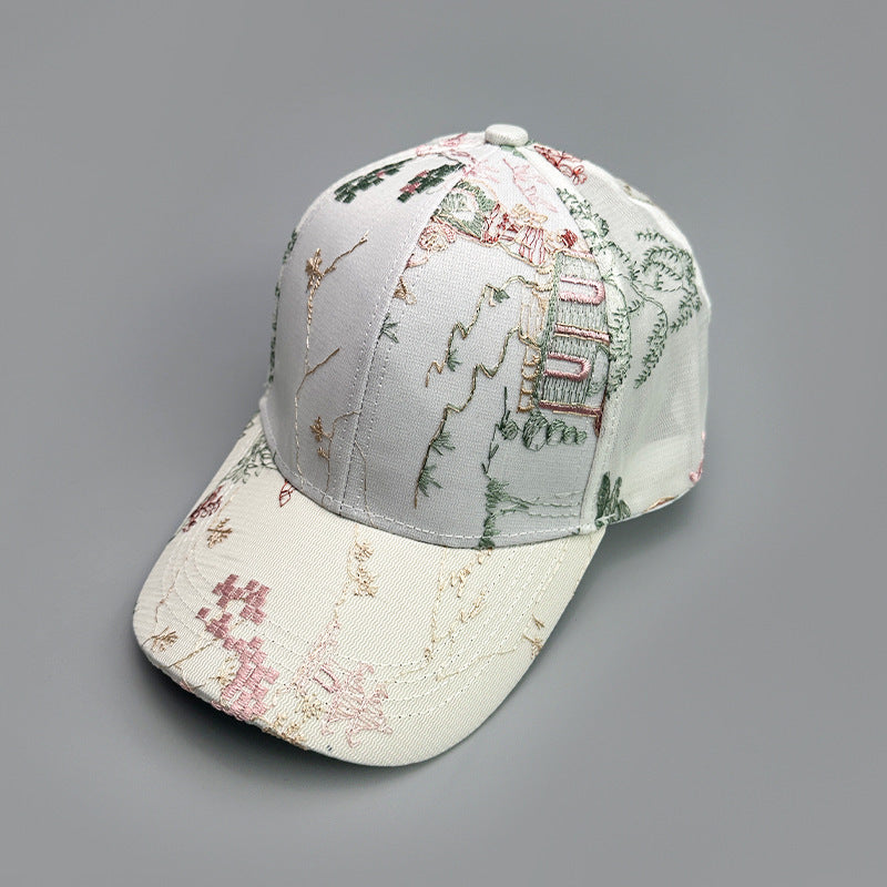 Printed Antique Baseball Cap For Women