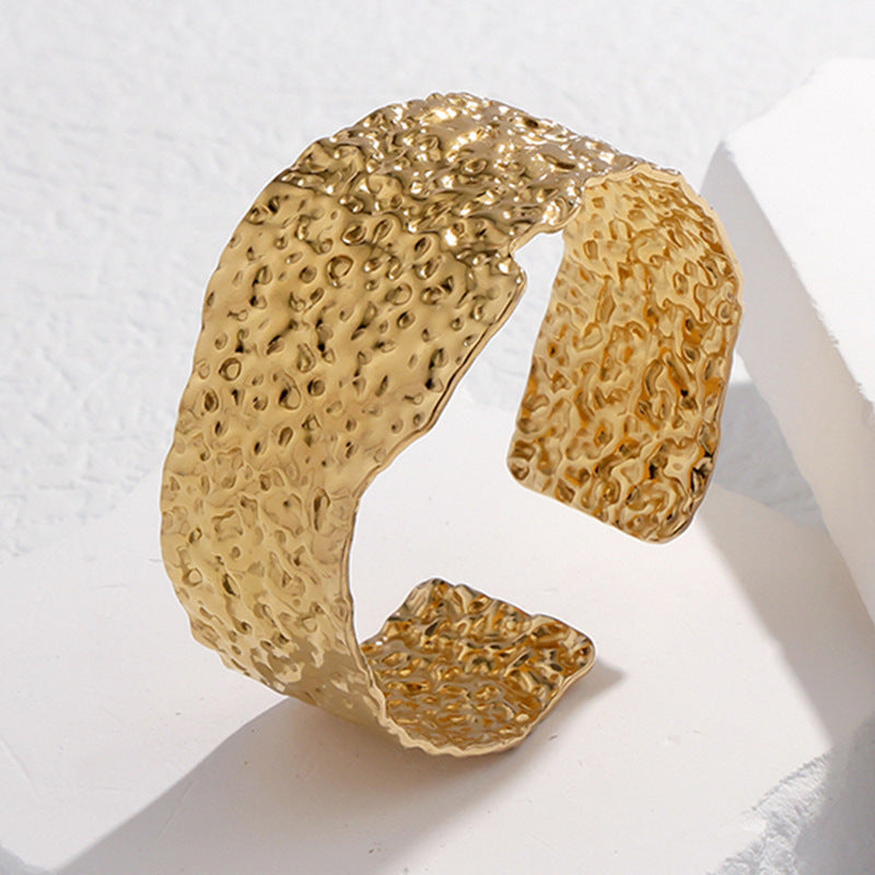 Exaggerated High-grade Non-fading Adjustable Stainless Steel Bracelet For Women