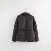 Fashion Simple With Belt Quilted Cotton Coat Jacket