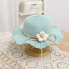 Women's Cute Flowers Sun-proof Sun Hat Straw Hat Bag
