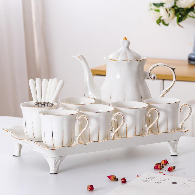 طقم مياه سيراميك بسيط لغرفة المعيشة كوب ماء