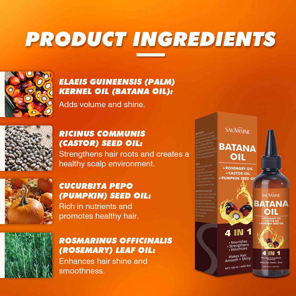 120ml Moisturizing Repair Strong And Tough Anti-hair Loss BATANA OIL