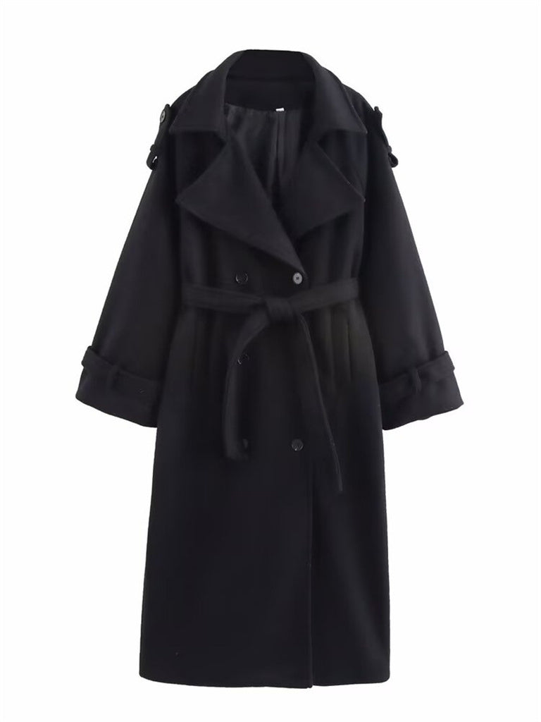 Women's Double-breasted Wool Coat
