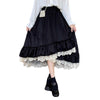 Velvet Dress Thick Retro Lace Swing Design Cake Dress