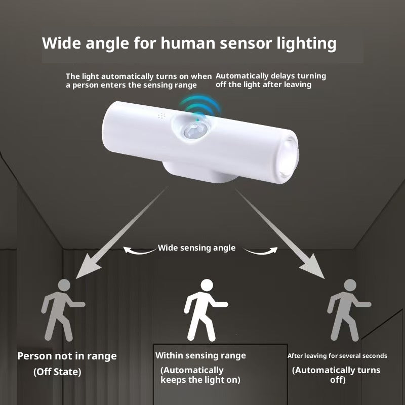 Smart Infrared Sensor Lamp Self-adhesive Magnetic Wall Lamp Charging Small Night Lamp