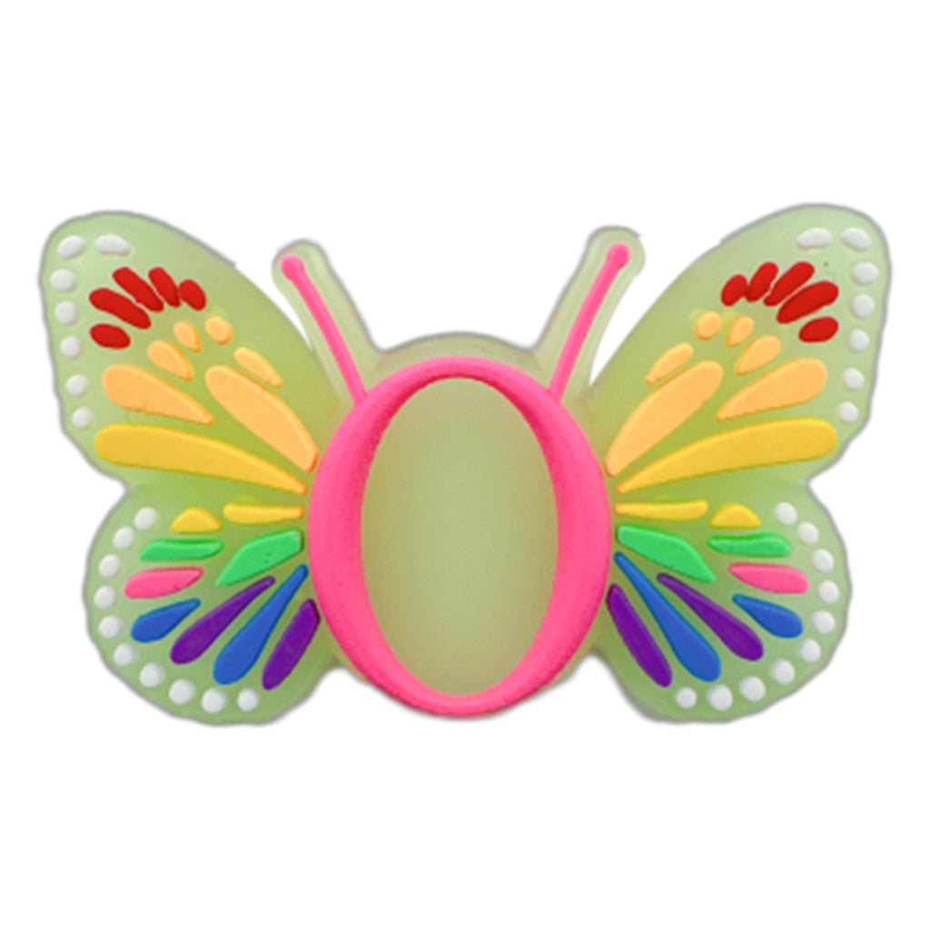 Letter Luminous Butterfly Shoe Ornament Shoe Buckle