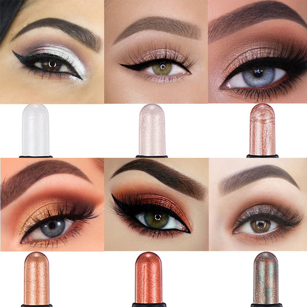 Double-headed Eyeliner Pen Suit Long-lasting Pearlescent