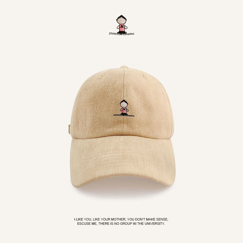Women's Fashion Letter Embroidery Korean Sun-proof Peaked Cap