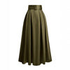 Women's High Waist Pure Color Skirt