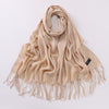 Autumn And Winter Cashmere-like Solid Color Long Scarf