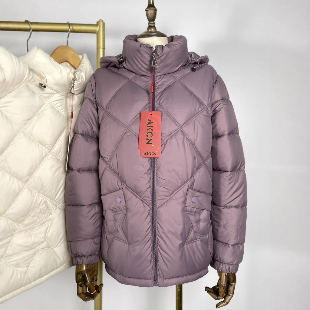 Women's Stand Collar Loose Autumn And Winter Warm Coat