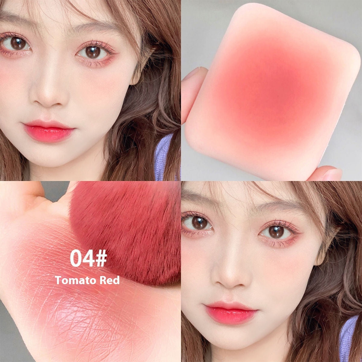 Monochrome Ice Cube Blush Ins Brightening Color Rendering Long-lasting Natural Delicate