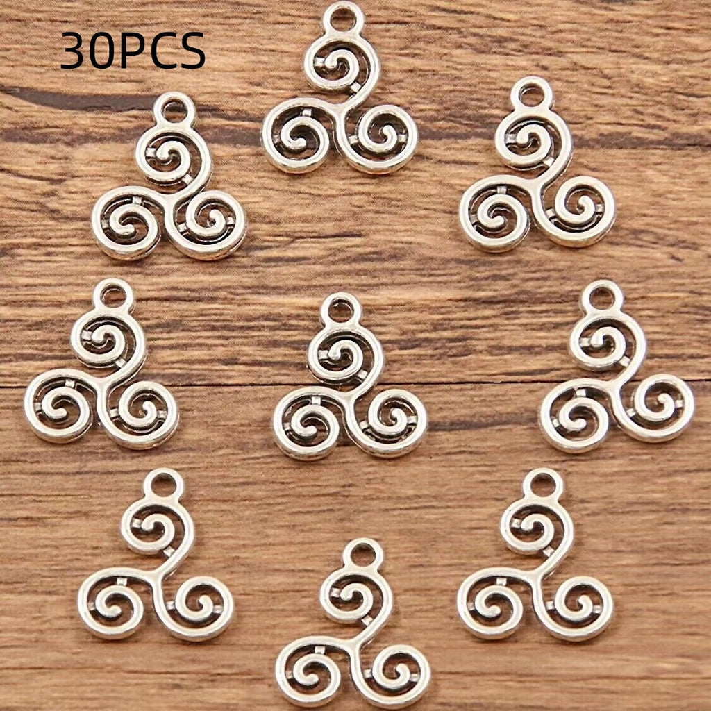 Double-sided Hollow Circle Pendant Alloy Ornament Small Accessories