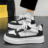 Mens Versatile Casual Height-increasing White Sneakers