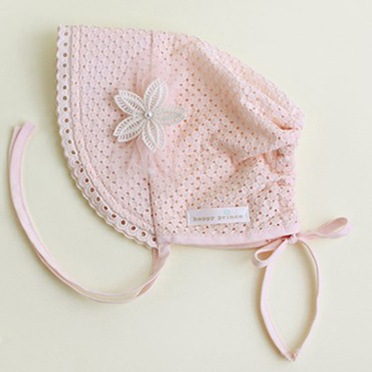 Children's Cotton Beanie Cap Children's Sweet Lace