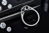 Dazzling Promise - A Wedding Ring Set With 1-carat Top-quality Moissanite S925 Silver And Platinum-plated Diamond. The Ring Can Be Inspected With A Diamond Pen