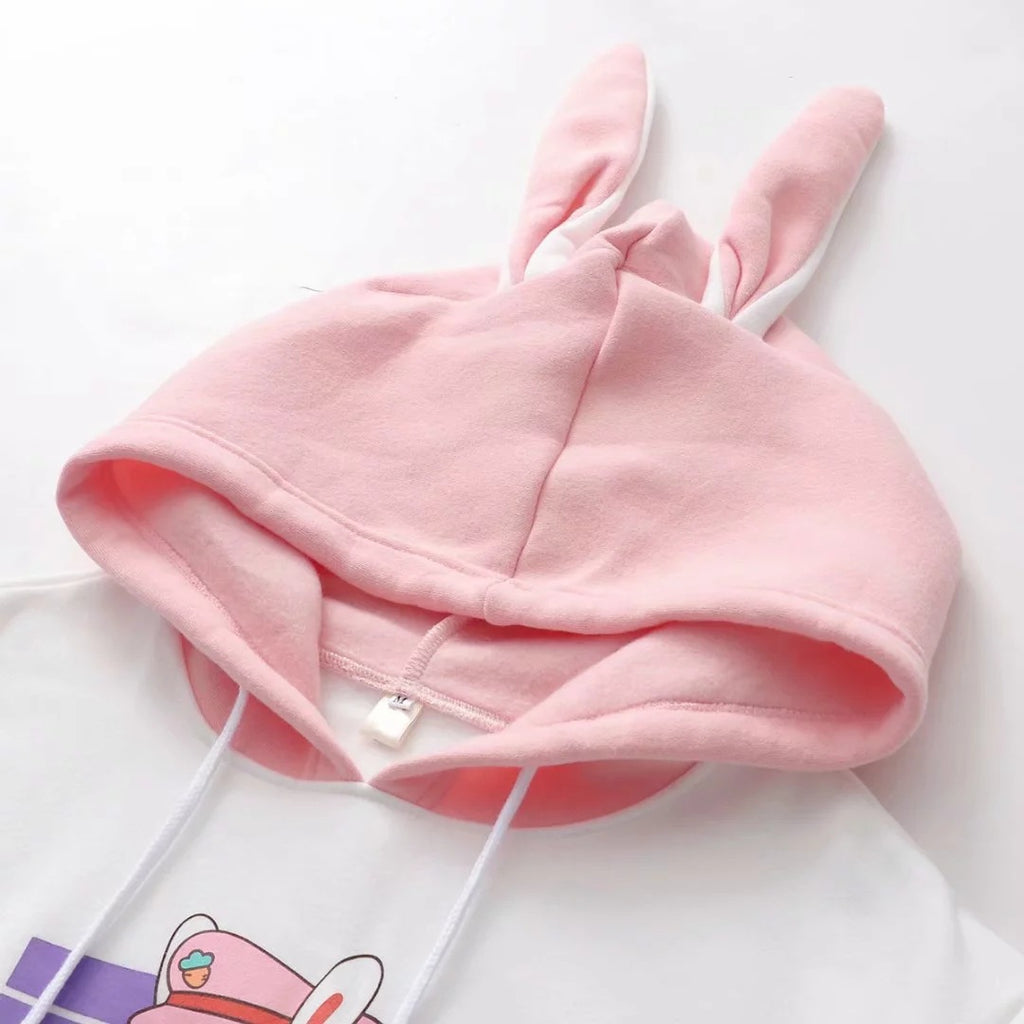Hooded floppy hoodie for girls
