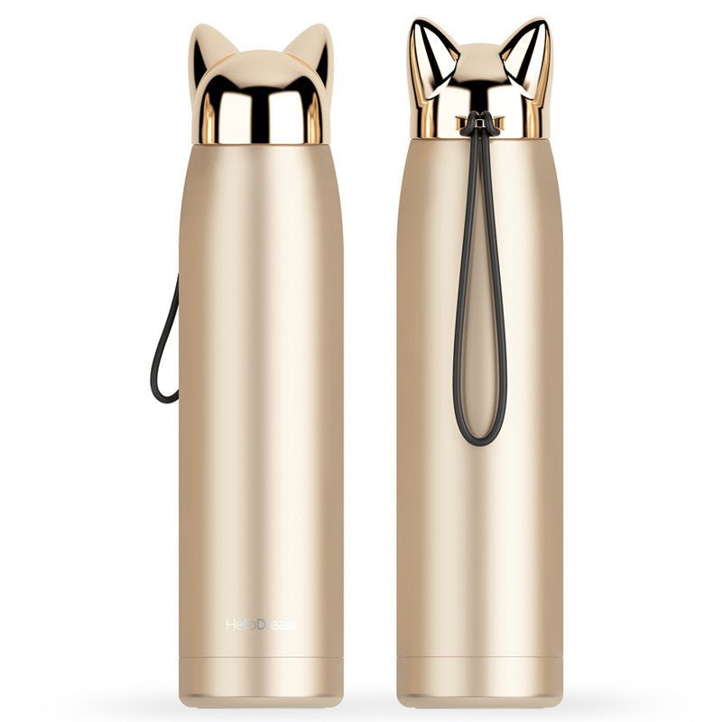 304 stainless steel sealed leakproof vacuum outdoor lightning fox mug - Eshtree