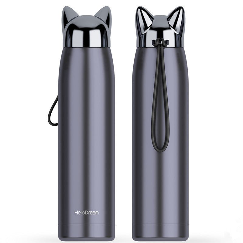 304 stainless steel sealed leakproof vacuum outdoor lightning fox mug - Eshtree