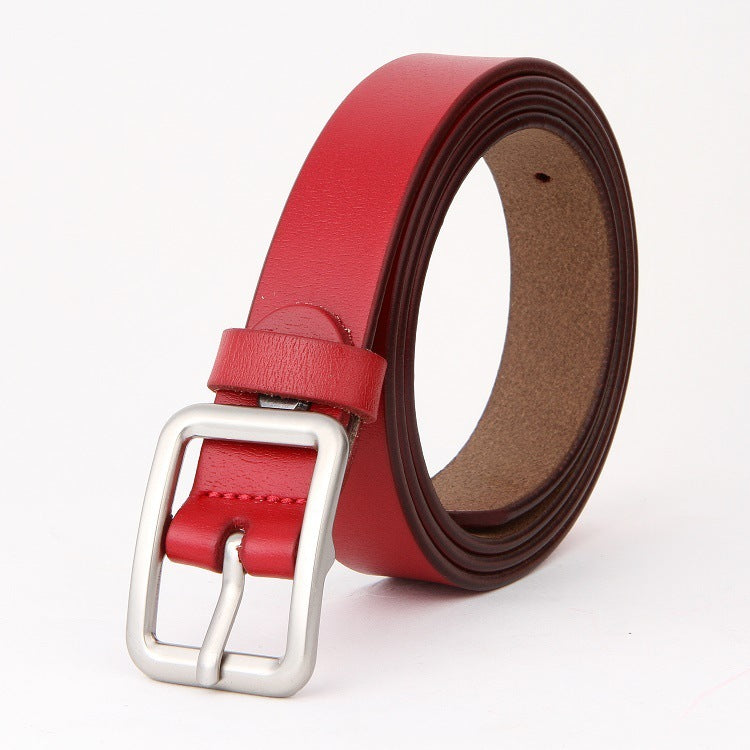 Two-layer Cowhide Women's Belt Belt Commuter Decoration