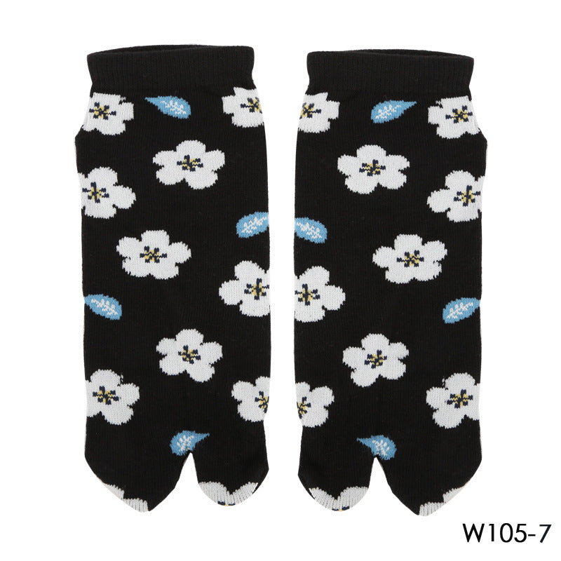 Two-finger Socks Cotton Comfortable Ladies