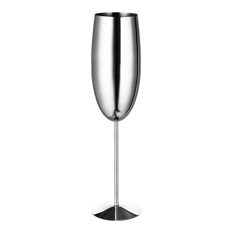 Champagne glass stainless steel goblet
