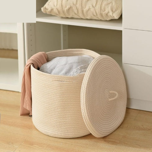 Clothes Weaved Storage Foldable Laundry Basket