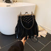 Tassel Bag Women's Retro Rivet Shoulder Messenger Bag