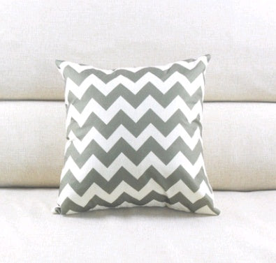 Linen striped hug pillowcase wave pattern cushion bag