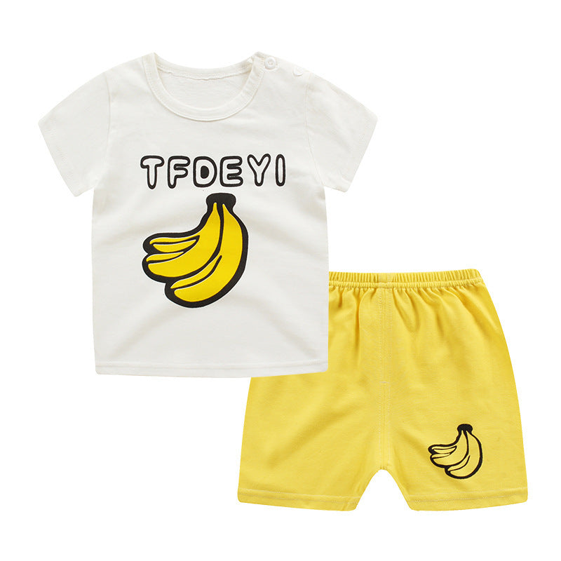 Summer children's short sleeve suit