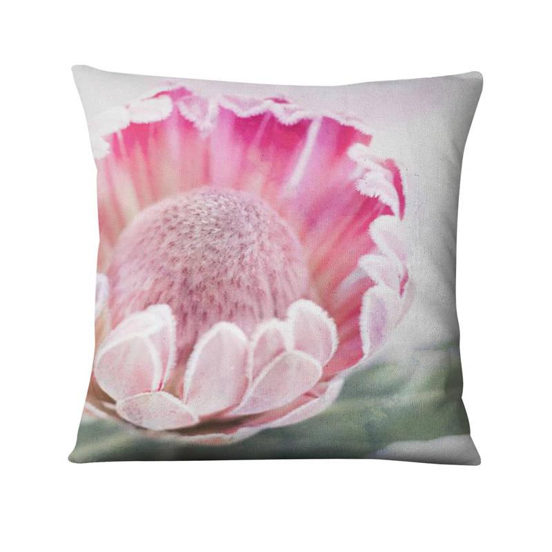 Floral Digital Print Pillowcase Green Plant Cushion Cover