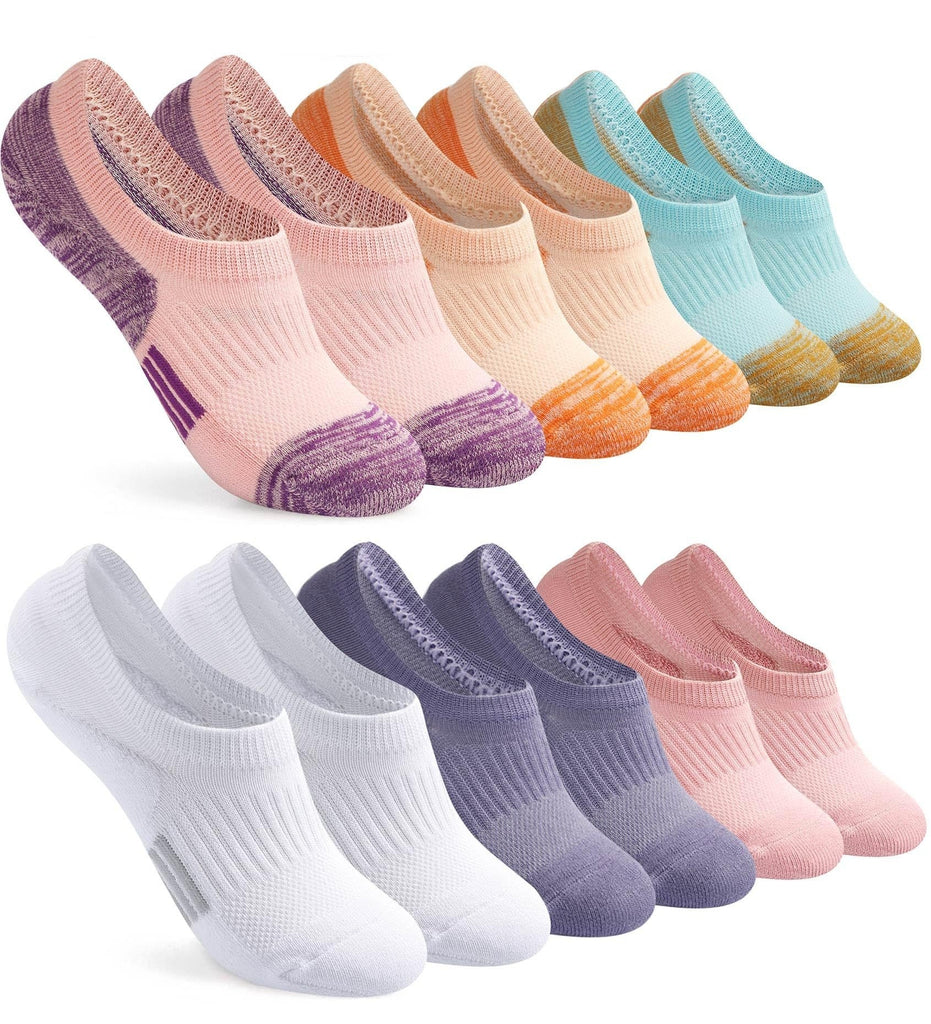 Polyester Women's Terry Bottom Invisible Boat Socks