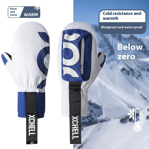 Ski Gloves Men's And Women's Waterproof Thickened Warm