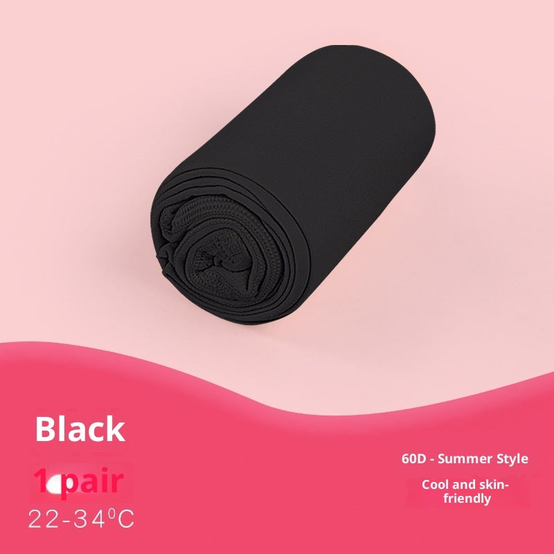 Girls' Solid Color Summer Thin Velvet Children's Dance Socks